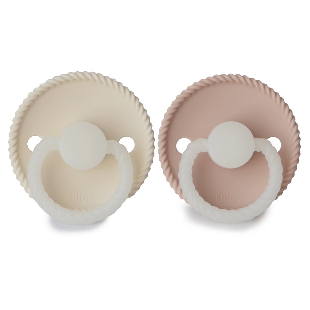 FRIGG Rope Night Silicone 2-Pack Blush/Cream - Size 1