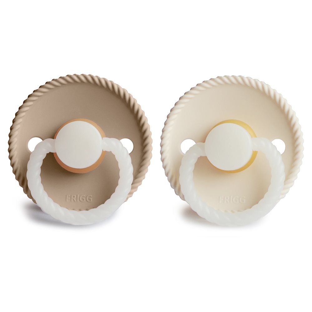 FRIGG Rope Night Latex 2-Pack Cream/Croissant - Size 1
