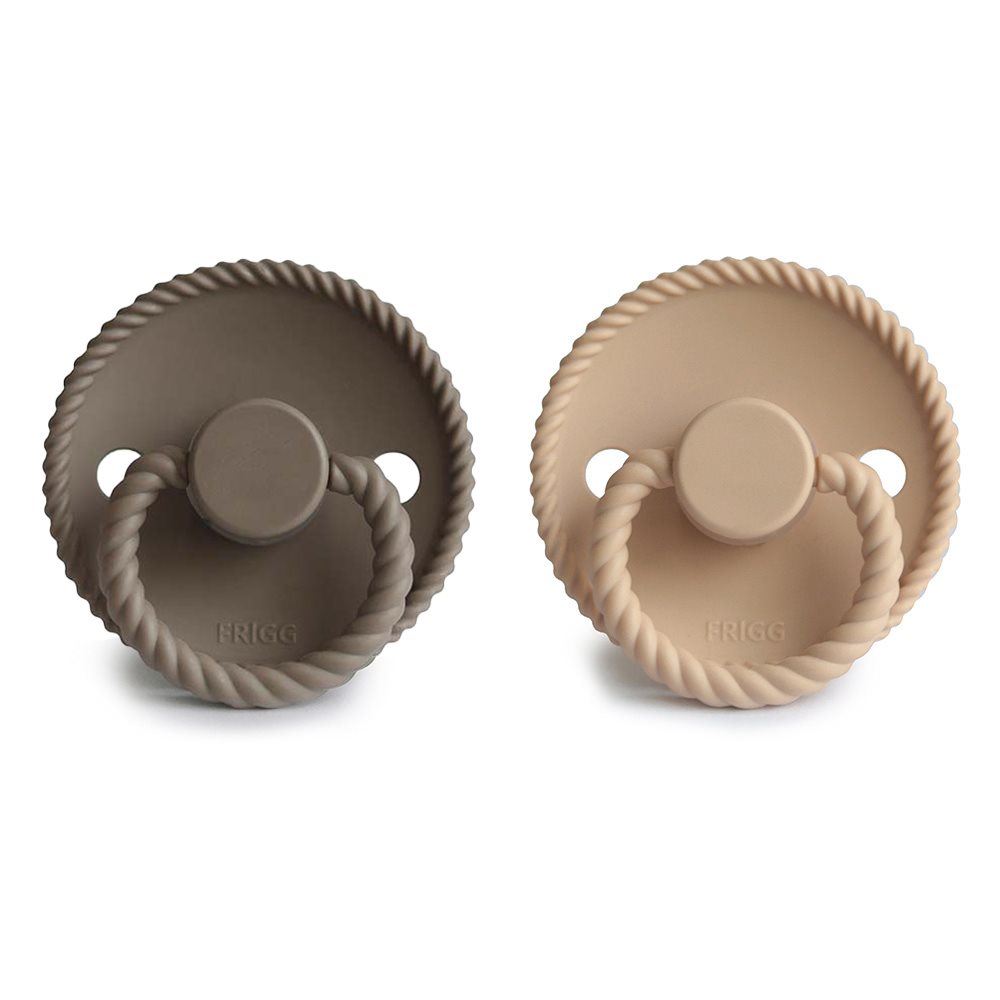 FRIGG Rope Silicone 2-Pack Portobello/Croissant - Size 1