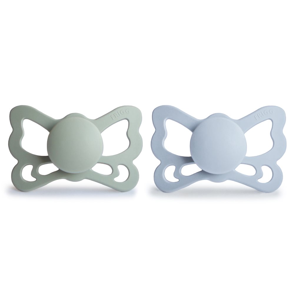 FRIGG Butterfly Anatomical Silicone 2-Pack Sage/Powder Blue - Size 2