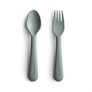 Mushie Fork & Spoon Sage