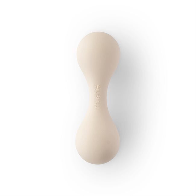 Mushie Silicone Baby Rattle Toy - Shifting Sand