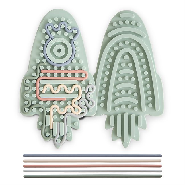 Mushie Silicone Sensory Toy - Rocket