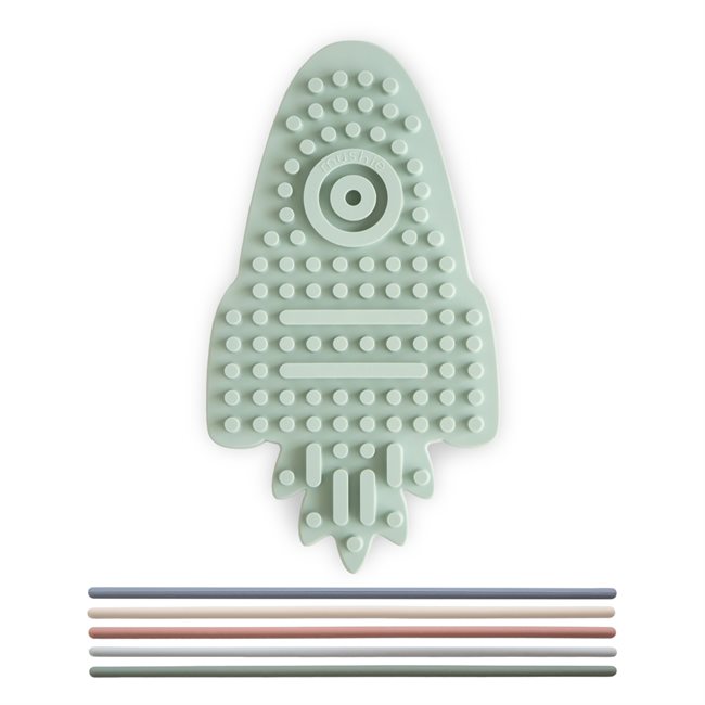 Mushie Silicone Sensory Toy - Rocket