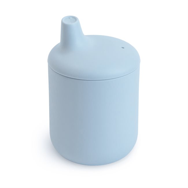 Mushie Silicone Sippy Cup - Powder Blue