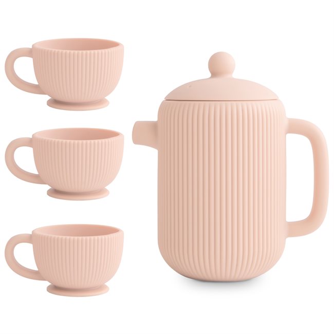 Mushie Silicone Play Tea Set - Blush