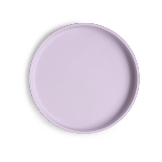Mushie Classic Silicone Suction Plate - Soft Lilac