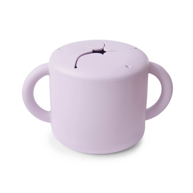 Mushie Silicone Snack Cup - Soft Lilac
