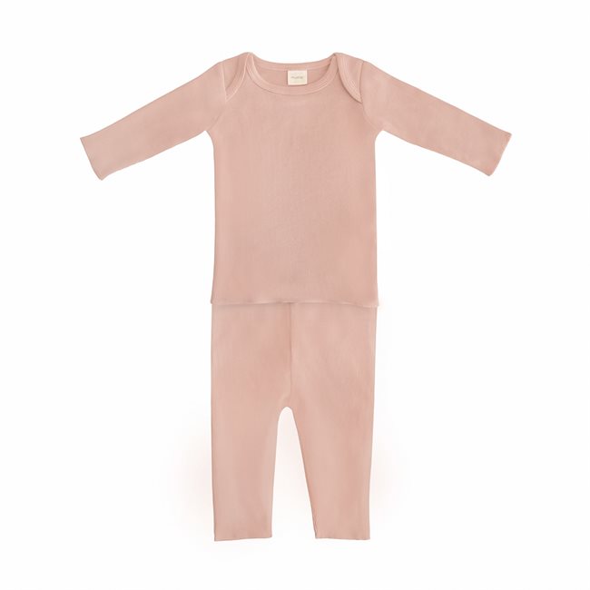 ​​Mushie Two Piece Set - Blush - Age​ 0-3 Months