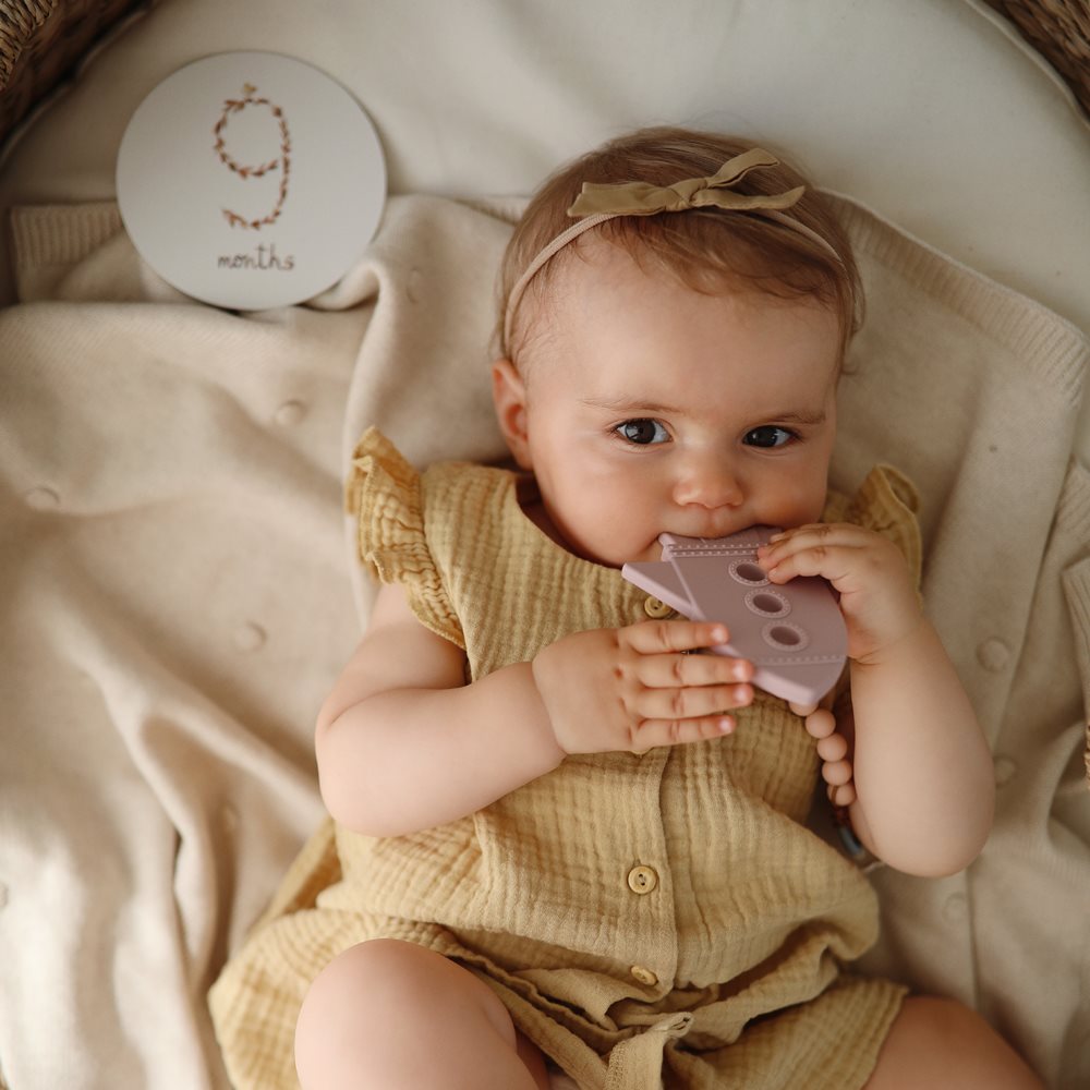 Provide soothing comfort for little ones with a teether from Mushie.