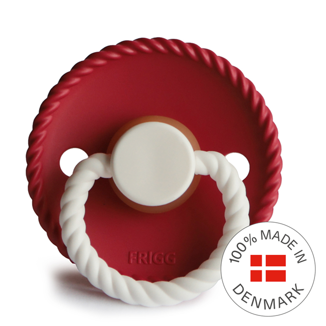 VIP - FRIGG Rope - Round Latex Pacifier - Denmark - Size 2