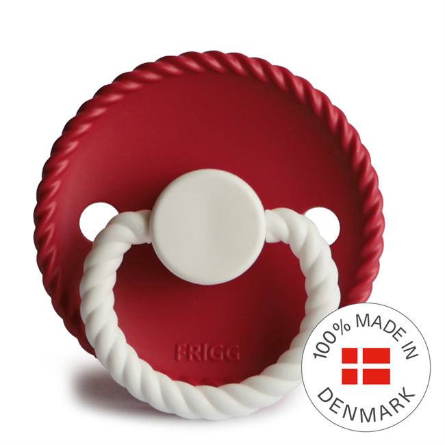VIP - FRIGG Rope - Round Silicone Pacifier - Denmark - Size 1