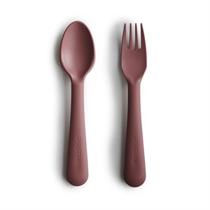 Mushie Fork & Spoon - Woodchuck
