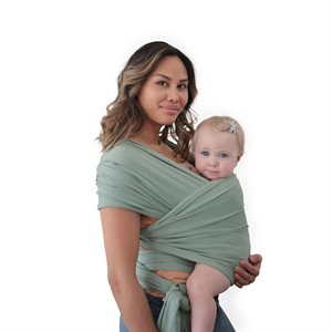 Mushie Baby Carrier Wrap Roman Green